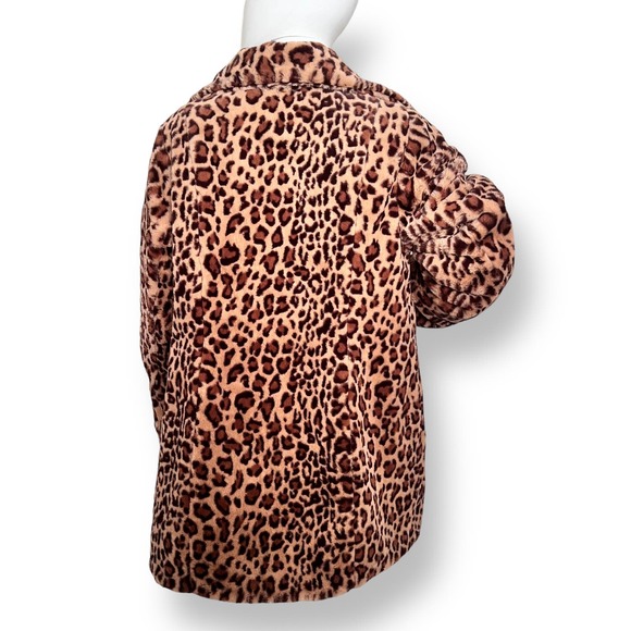 Dennis Basso Leopard Reversible Faux Fur Jacket Size Small NWOT - Picture 3 of 11